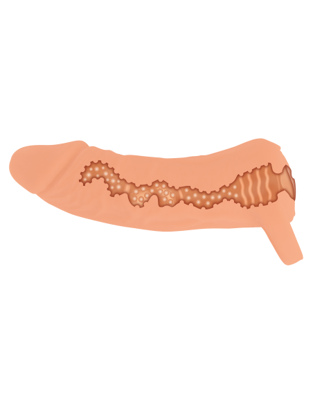 NMC TWO IN ONE 7 INCH PENIS EXTENDER AND MASTURBATOR FLESH